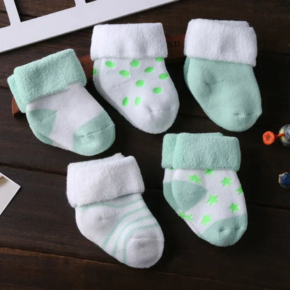 5Pairs/lot Unisex Non-Skid Baby Shoe Socks 0-12months Cotton Baby Boy Girls Meia Infantil Cheap Stuff