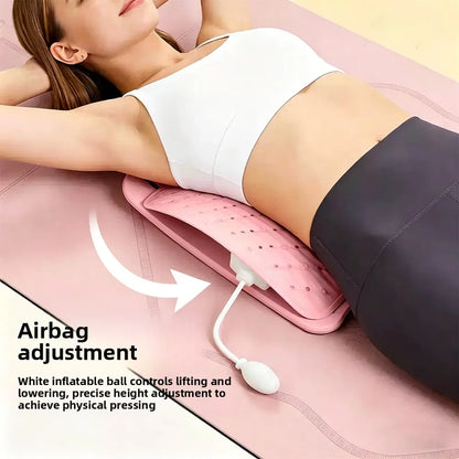 Adjustable Back Massager Airbag Waist Neck Support Massage Lumbar Cervical Muscle Relax Stretcher Posture Massager