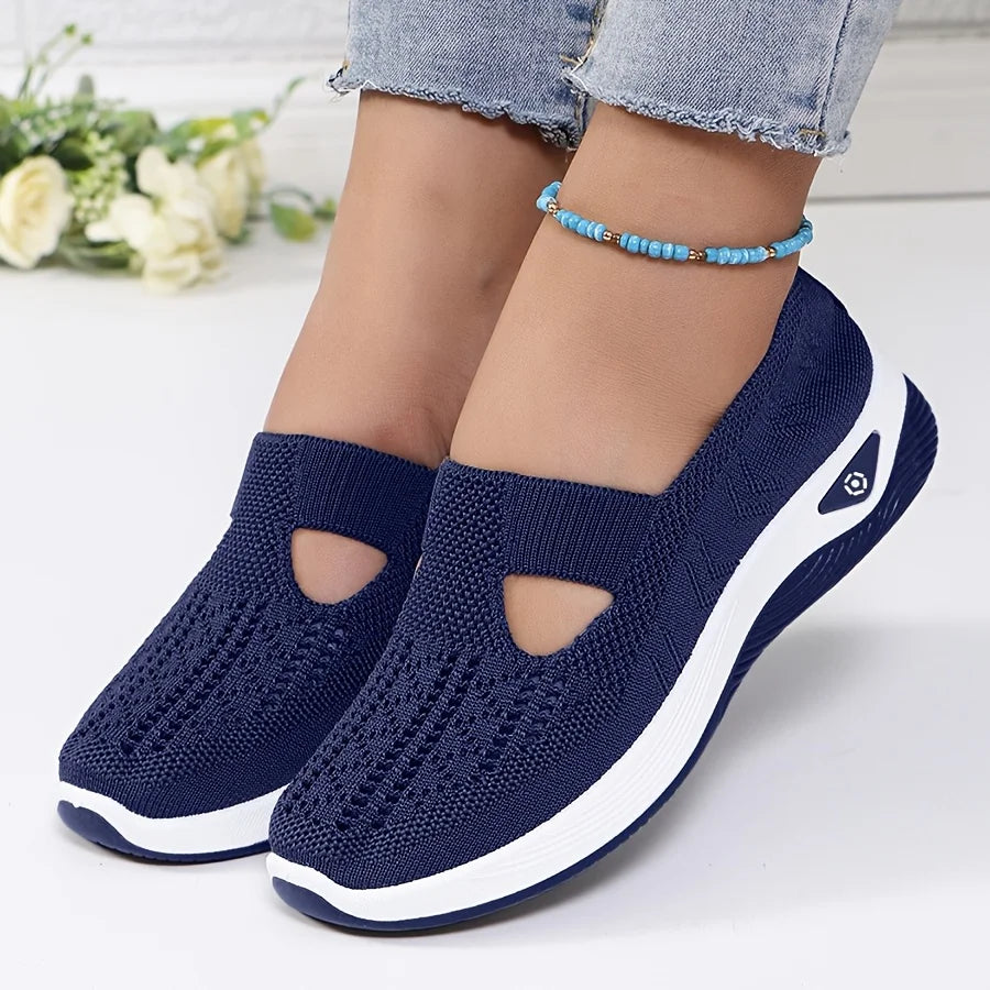 Women's Slip-On Sneakers | Flat Low-Profile Design | Casual Everyday Wear