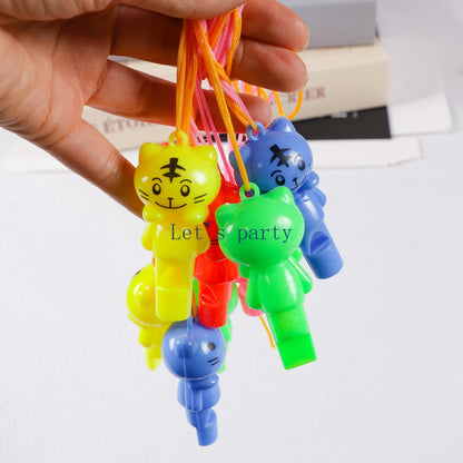 20Pcs Cute Cat Whistles Cheer Up Toys for Kids Birthday Party Favors Baby Shower Musical Instrument Gifts Goodie Bag Pinata