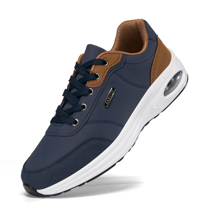 Men's Casual Sports Shoes Waterproof Walking Sports Shoes Casual Men's Leather Sports Shoes Non-slip Shoes Men's Tennis Shoes