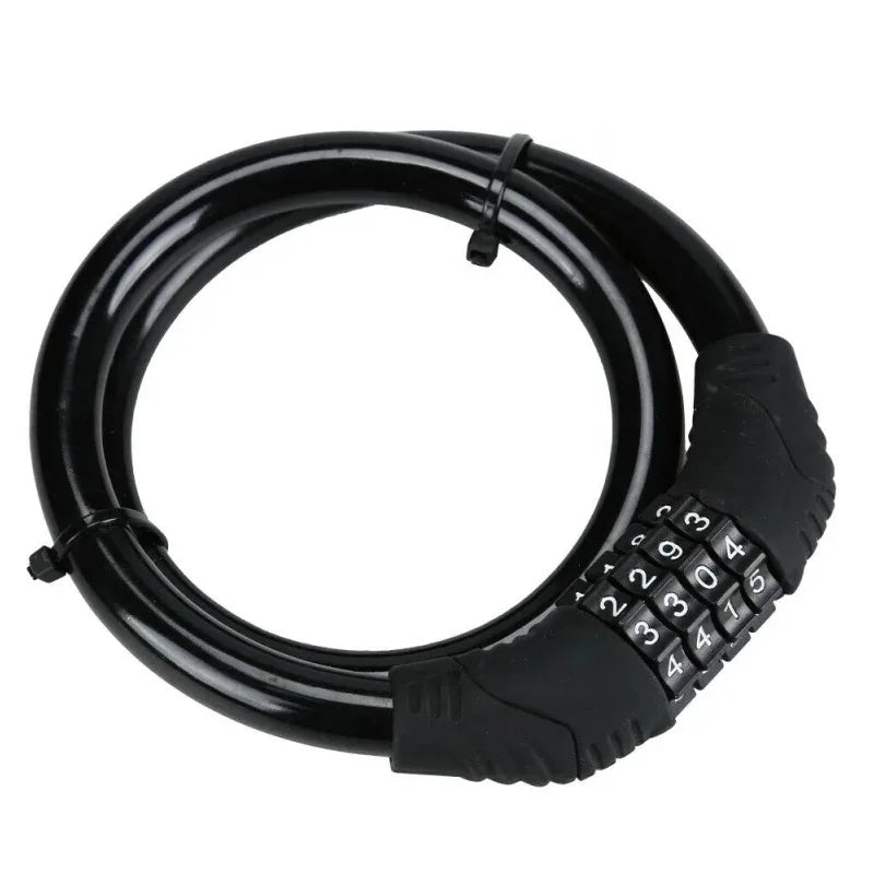 Bicycle Locks Anti-theft Mtb Bike Steel Wire Padlock 4Digit Password Electric Scooter Motorcycle Locks MTB Bicycle Accessories