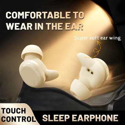 SK49 Bluetooth Wireless Earbuds Sleep Earphones, Bluetooth 6.0, Noise-Canceling Earphones.Improves Sleep Quality, Zero Pressure On The Ears When Sleeping On Your Side, Invisible Flat-head Earphones, Suitable For Travel And Si