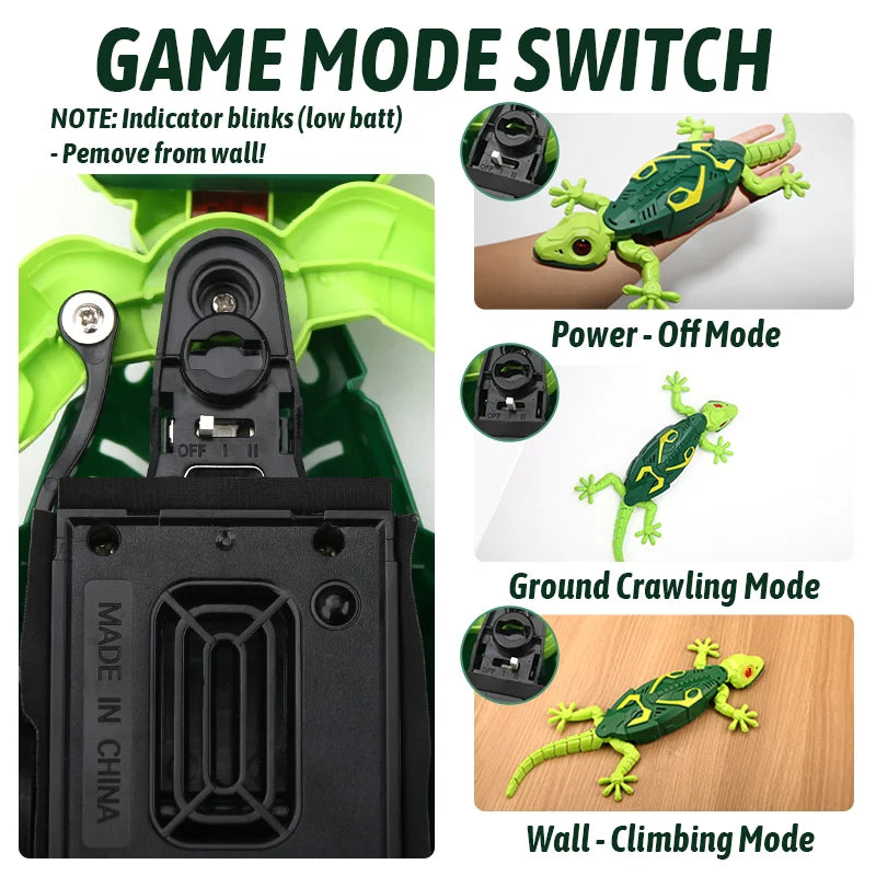 Wall Crawler RC Gecko, Rechargeable Remote Control Robot Toys | RC Animals Toy, Realistic Wall Crawling Halloween Birthday Gifts for Boys Girls,Birthday Halloween Christmas Gift