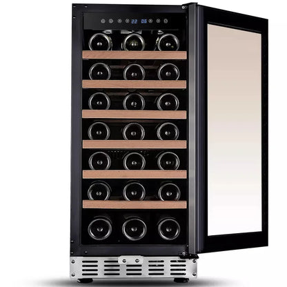 High quality 112 Bottles Residential Fridge and Freezer Combo Built-in Under Counter Beverage Wine Cooler