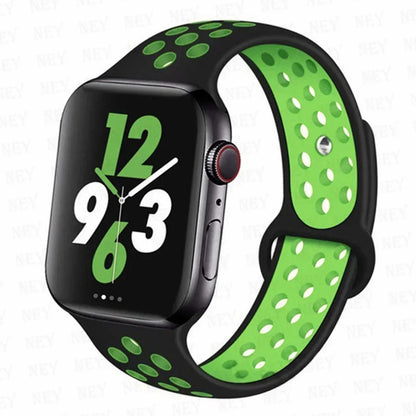 Silicone Sport Straps For Apple Watch 10 Band 45mm 44mm Ultra2 49mm 38/40mm 41mm 42 46mm Bracelet iWatch Series 8 7 6 4 5 3 9 SE