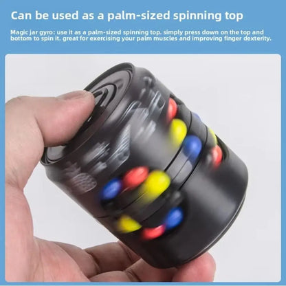 Funny Plastics Soda Can Fidget Toy Finger Gyro Rotating Ball Rotating Ball 3D Can 's Cube Toys