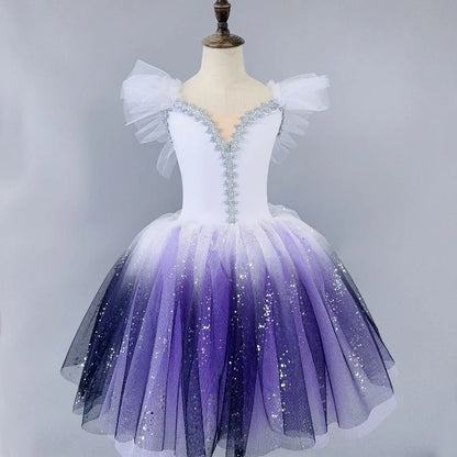 Ballet Performance Tutu Dress Girls Dance Wear Outfit Children Stage Clothing Fashion Ballet Dresses Princess Vestido Kids
