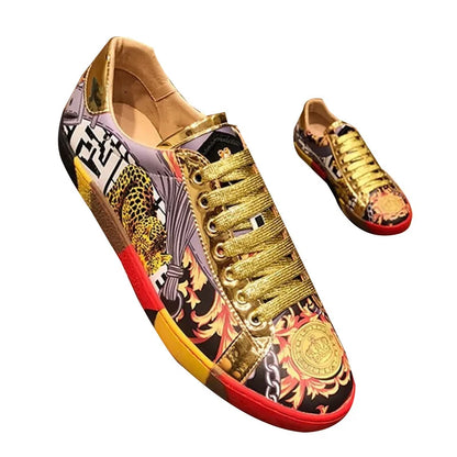 Leather Shoes Men Sneakers Shoes for Men Luxury Designer Mens Loafers Platform Shoes Man