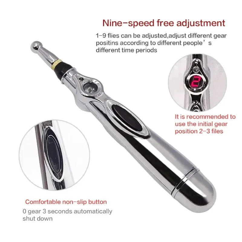 5 in 1 Electronic Acupuncture Pen Meridian Energy Pulse Massage Pen Acupoint Stimulation Pain Relief Muscle Relaxation Portable