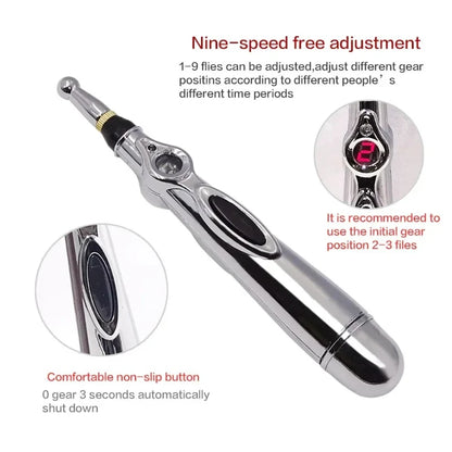 5 in 1 Electronic Acupuncture Pen Meridian Energy Pulse Massage Pen Acupoint Stimulation Pain Relief Muscle Relaxation Portable