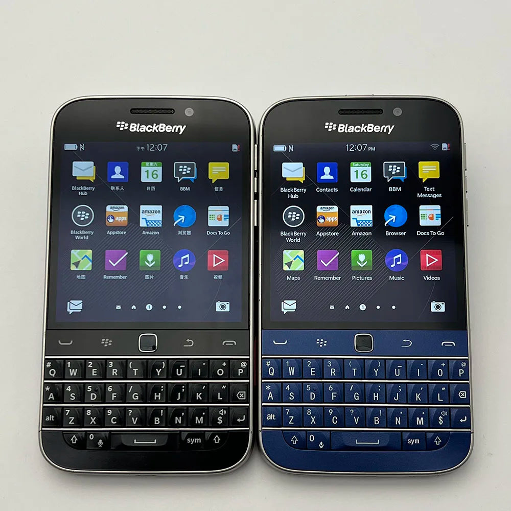 Original BlackBerry Classic Q20 QWERTY Keyboard 3.5" ROM 16G LTE Unlocked 4G Mobile Phone 80-90% New.