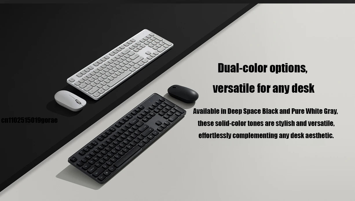 Xiaomi Wireless Keyboard and Mouse Set 3 2.4G Wireless Slim and Quiet Business Office Use Plug and Play