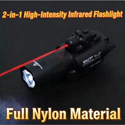 X400U Nylon Infrared Flashlight 200LM Scout Light New Color for 21mm Rail Airsoft Toy Gun