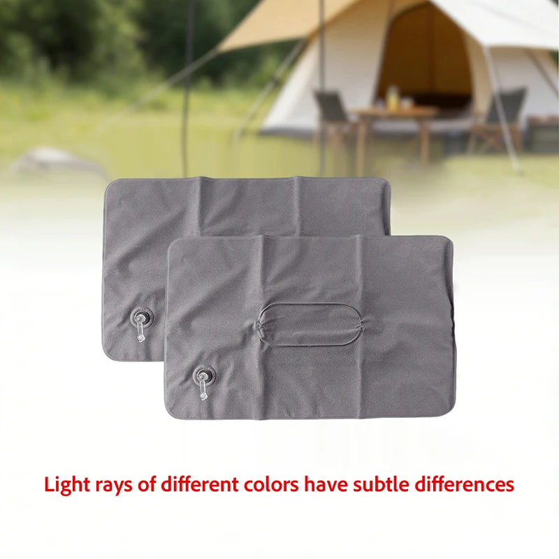 2Pcs Inflatable Travel Pillows or Pumps Portable Ultralight Camping Blow Up Air Pillow for Airplane Car Office Hiking Backpack