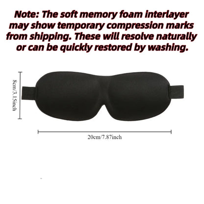 3D Sleep Mask Blindfold Sleeping Aid Soft Memory Foam Eye Mask for