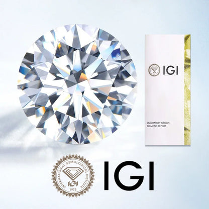 0.3ct 0.5ct 0.8ct 1ct 1.5ct 2ct 3ct Round Lab Grown Diamonds With IGI GIA Certificate CVD HPHT Lab Created Diamond Wholesales