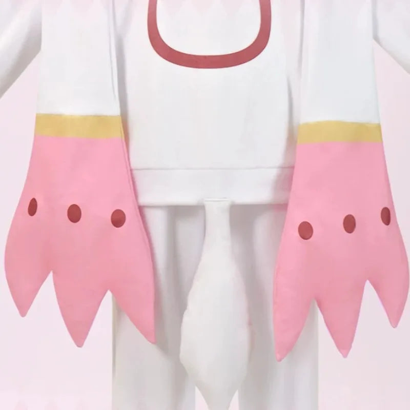 Anime Kaname Madoka Cosplay Costume Cute Pajamas Kawaii Hooded Top Pants Suit for Women Halloween Party Roleplay Outfit