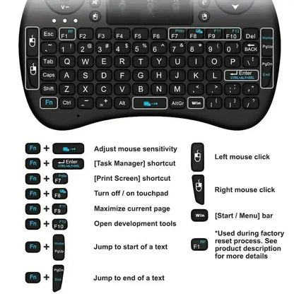Bluetooth Keyboard Mini Keyboard Silent Keyboard Wireless Keyboard Gaming Keyboard For Laptop PC Smart TV BOX Projector Computer