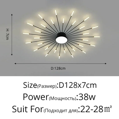 Modern Minimalist Stylish LED Ceiling Chandelier Lamps Design Art Suspension Pendant Lights Home Decor Items Living Room Bedroom