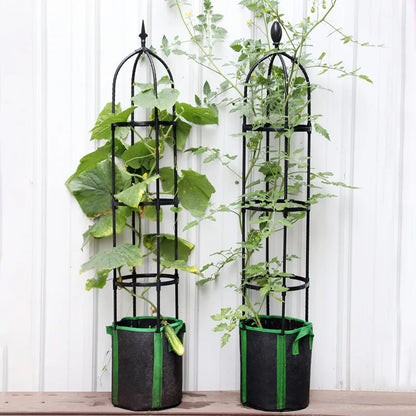 Climbing Plant Trellis Outdoor Tower Garden Flowers Support Frame Tall Potted Plants Support Climbing Flower Vines DIY Stand