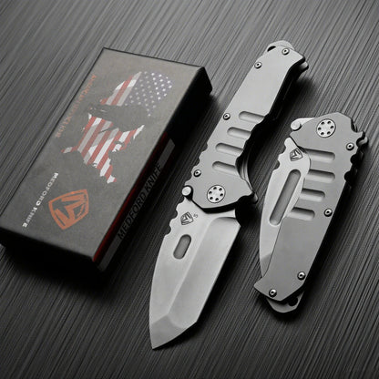 Medford - Heavy-duty Folding Knife, High-hardness D2 Blade, Portable Backpack Camping Travel Knife, Sharp Fruit Knife