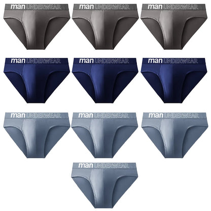 10 Pcs/Lot Men's Briefs Underwear Letter Comfortable Panties Shorts Sexy Boxer Shorts  Gifts for Man Underpants