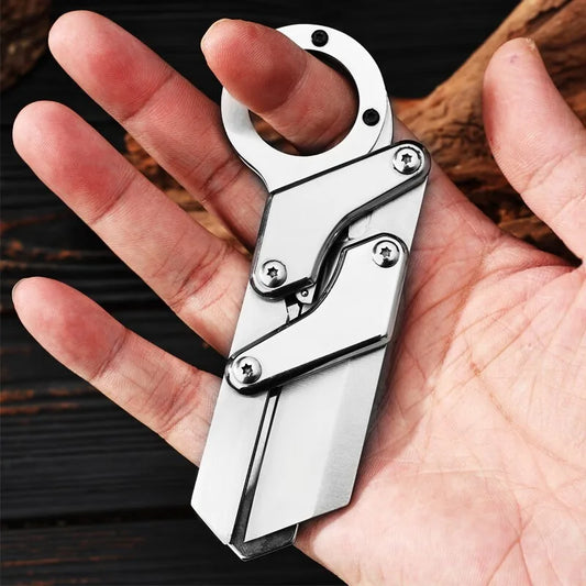 Outdoor knife, mechanical folding knife, convenient folding knife, high hardness multifunctional knife