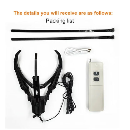 Drone Mechanical Claw Hook Grabber Air Release Payload Dropper Remote Control Intelligent Pick Up Drop Device Fishing Rescue Kit
