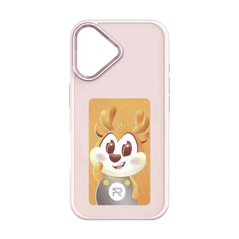 Smart NFC E-Ink Screen Phone Case For iPhone 17 16 15 14 13Pro Max 16/17 Plus Display Shockproof Protective Cover Photo Custom