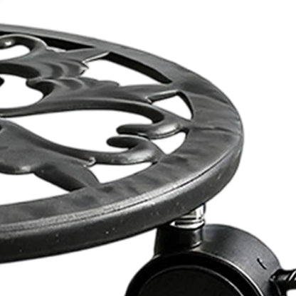 Plant Stand with Wheels Heavy Duty Metal Planter Tray Plant Roller for Indoor Outdoor Patio Garden Balcony Moving Display