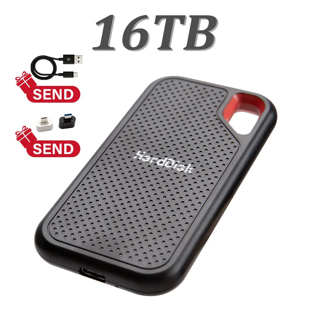 64TB large capacity mobile solid-state drive 1TB high-speed portable SSD USB3.1 plug and play suitable for laptops/MAC/PC