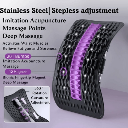 12 Magnets Lumbar Vertebrae Relaxer Humpback Correction Traction Back Massager Shaping Stretching Back Stretcher Waist Support