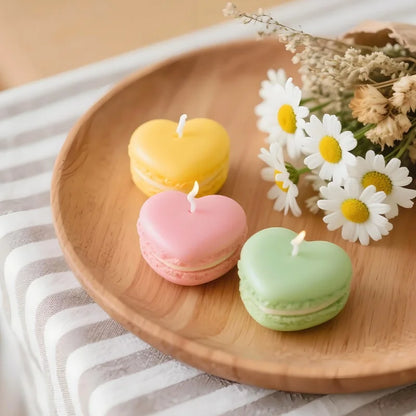 3D Macaron Shape Candle Soap Silicone Mold DIY Chocolate Dake Dessert Fondant Baking Epoxy Resin Molds Sandwich Biscuits Making