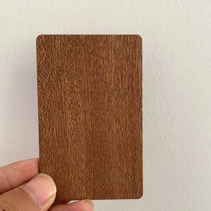 1pcs  12 colors wood 13.56mhz NFC Blank Bamboo black walnut cherry beech Wooden Membership Card NFC Contactless Business Card