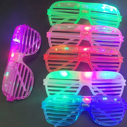 10/20/50 Pcs Party Glow in the Dark Glasses Light Up LED Glasses Neon Party Favors Sunglass Party Supplies