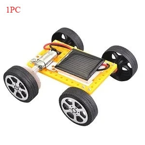 DIY Mini Solar Car Assembly Kit STEM Physics Science Experiment Educational Tech Toy Kids School Learning Project Birthday Gift