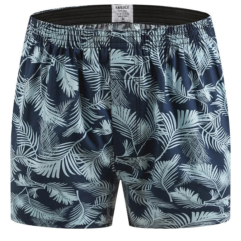 1PC 100% Cotton Men's Underwear Soft Comfortable Men's Underwear Men's Shorts Home Loose Stretch Men's Aloe Pants Boxer Briefs