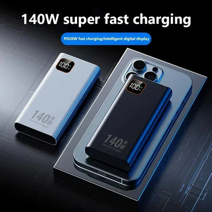 Lenovo 500000mAh CCC Power Bank Portable Large Capacity 140W Super Fast Charging Battery Charger for Xiaomi iPhone 2027NEW