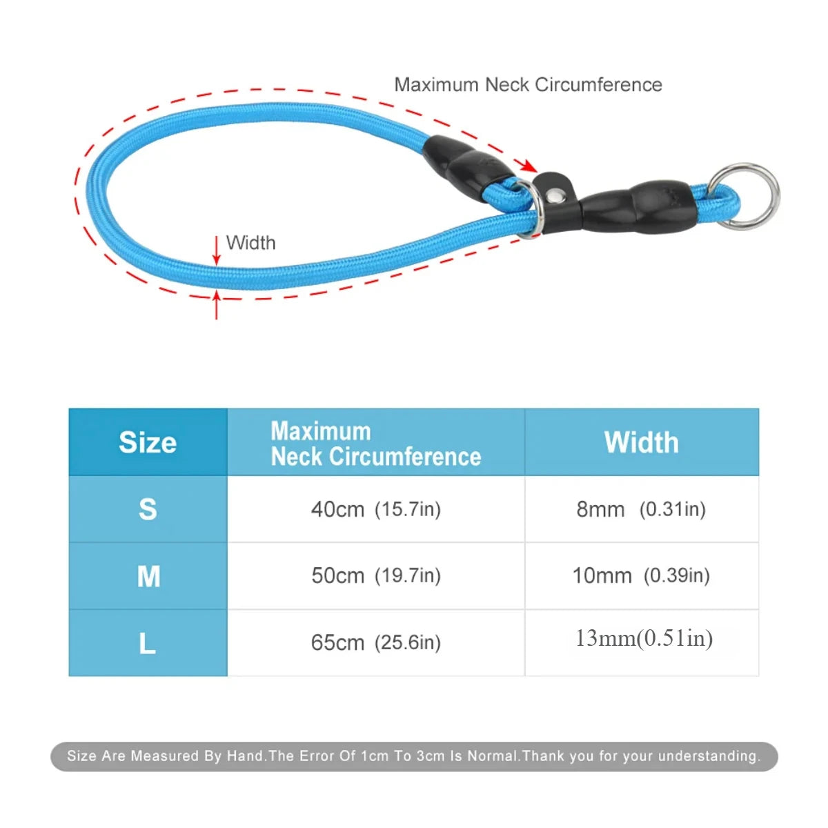 Dog Collar P Chain for Dog Walking Adjustable Dogs Collar P Rope Pet Collars Nylon Dogs Harness Puppy Training Rope Pet Supplies