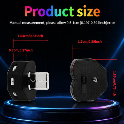 R6FA Night Light And Ambient Lamp USB A Type-C Powered Energy Efficient LED For Room Mini LED Night Lamp