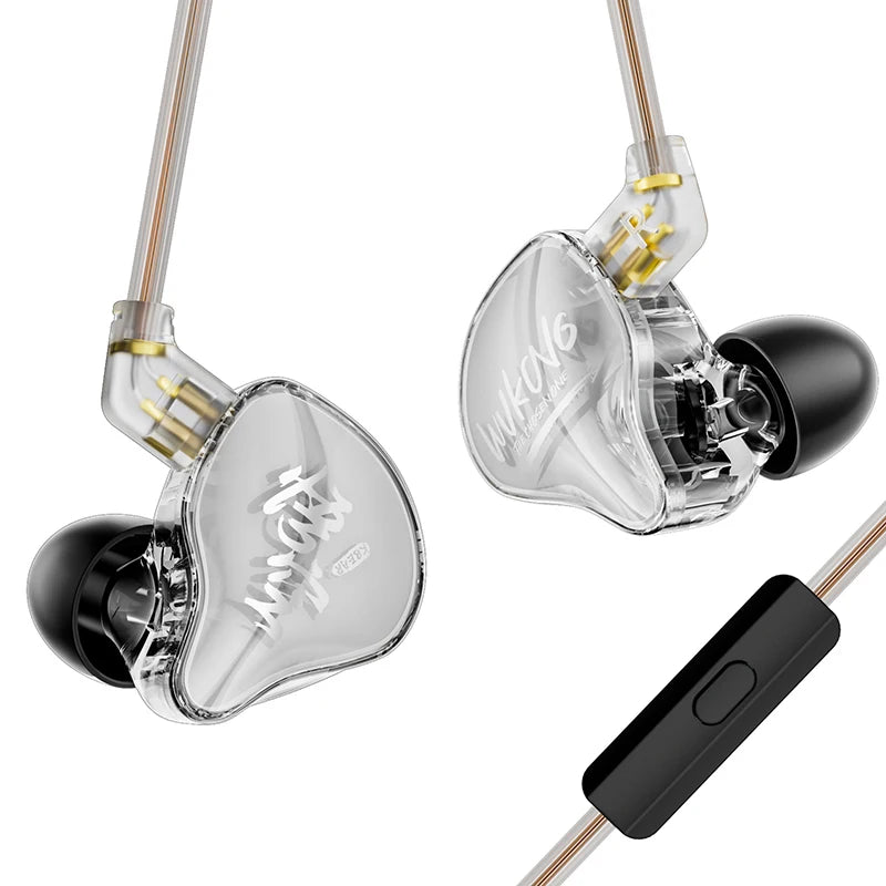 KBEAR K01 PRO Wukong HiFi Gaming Headphones Custom 10mm DD IEM  Earphones Detachable Cable Ergonomic Noise Isolation Earbuds