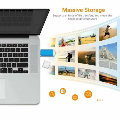 Lenovo 16TB 2 In 1 OTG USB Flash Drive 3.0 Type C 8TB 2TB Pendrive For iPhone Samsung Huawei Xiaomi Android Laptop Memory Stick