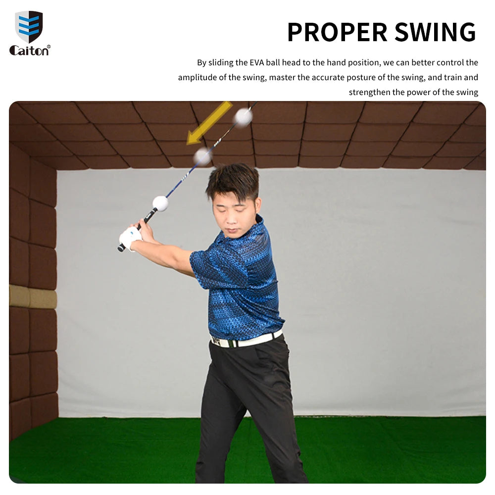 Caiton Golf Swing Trainer (2 Sizes) Boost Swing Confidence, Golf Trainer Aid, Warm Up Swing Trainer
