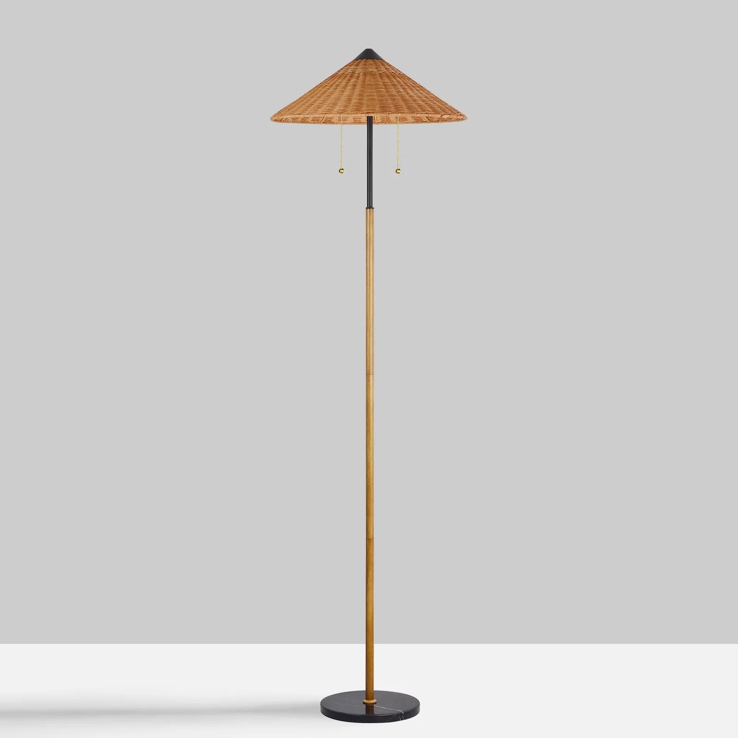 68 inch Floor Lamp Minimalist Rattan lampshade traditional style Lamp Hotel Guest Room Living Room Study Bedroom Bedside Decorative Lighting Lamps Indoor Lighting Shiping from USA