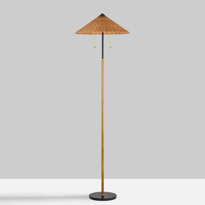 68 inch Floor Lamp Minimalist Rattan lampshade traditional style Lamp Hotel Guest Room Living Room Study Bedroom Bedside Decorative Lighting Lamps Indoor Lighting Shiping from USA