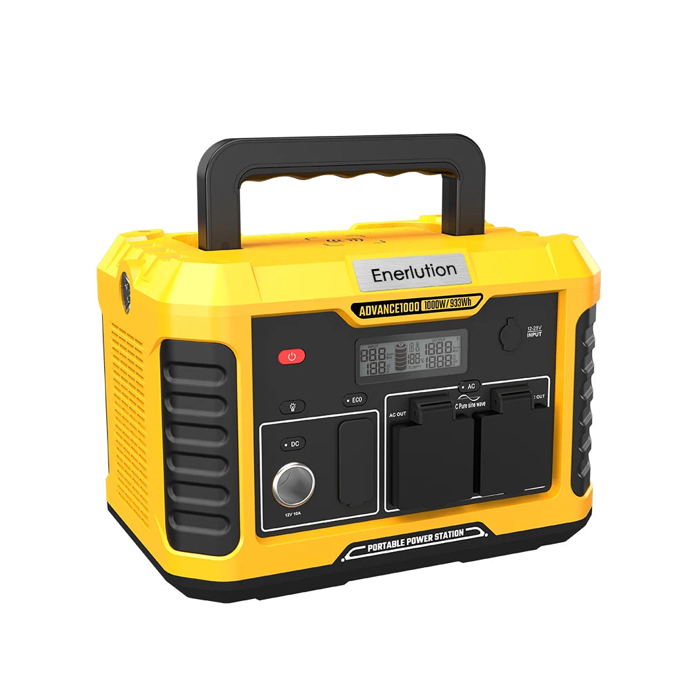 Enerlution Solar Portable Power Station Camping 500  300  800  1000 W Portable Power Stations Portable