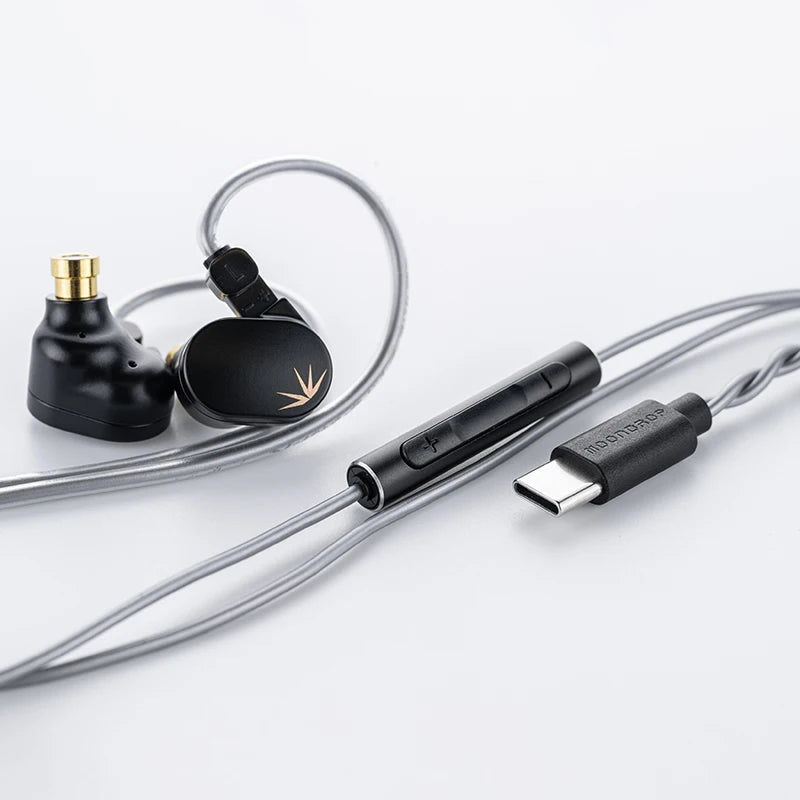 MOONDROP CHU II DSP Headphones High Performance Dynamic Driver USB-C In-ear Monitors TYPE-C With microphone earphone