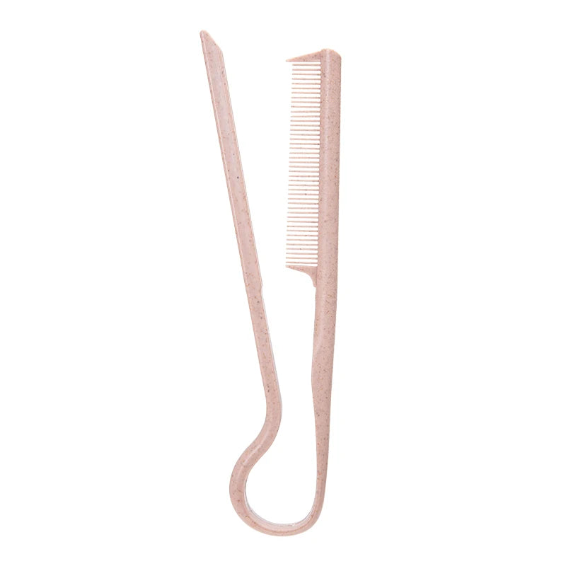V-Shaped Hair Styling Comb | Manual Fine-Tooth Resin Design | Home & Salon Hair Sectioning