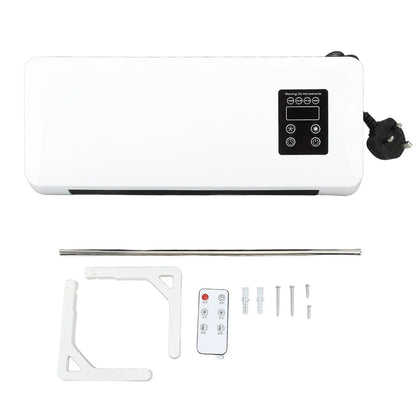Wall Mounted Room Heater Waterproof Quick Heating Towel Drying Rack Space Saving Electric Wall Heater 1500W for Living Room